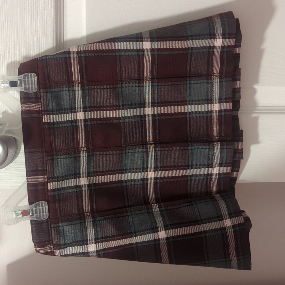 Lands' End Plaid Skirt